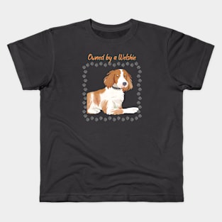 Welsh Springer Spaniel watercolor design Kids T-Shirt